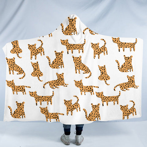 Image of Cartoon Cheetah SW2510 Hooded Blanket