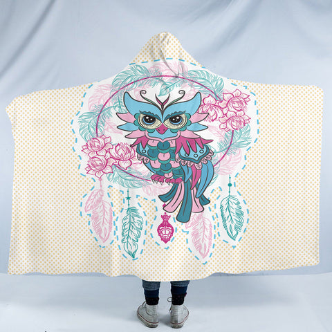 Image of Gaudy Owl SW2065 Hooded Blanket