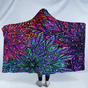 Purplish Bushes SW2035 Hooded Blanket