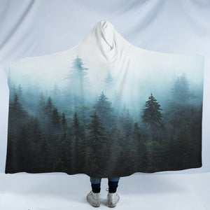 Foggy Forest SW2422 Hooded Blanket