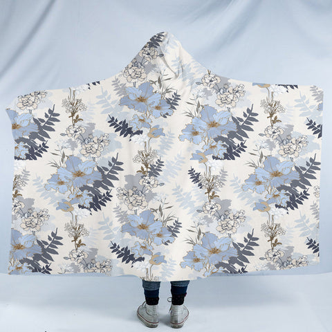 Image of Cool Flowers SW2255 Hooded Blanket