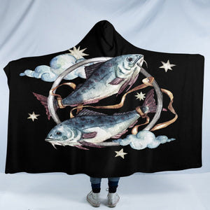 Carp Couple SW1749 Hooded Blanket