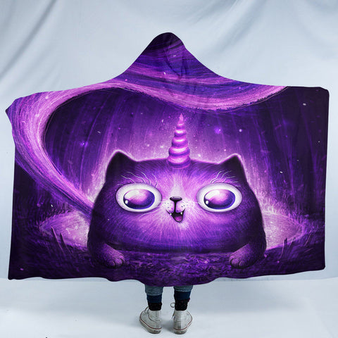 Image of Mystique Cat SW1756 Hooded Blanket