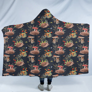 Wild Hedgehog SW2331 Hooded Blanket