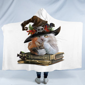 Sorcerer Cat SW2434 Hooded Blanket