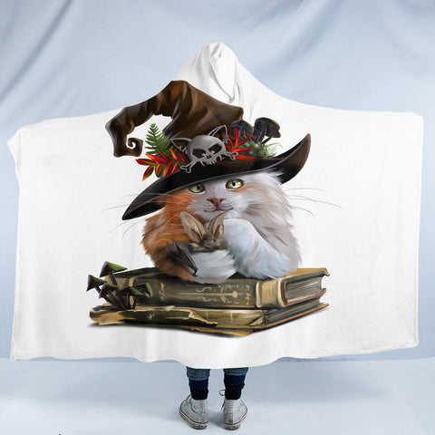 Image of Sorcerer Cat SW2434 Hooded Blanket