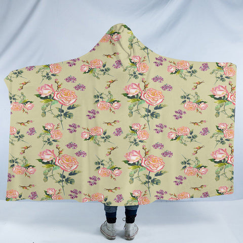 Image of Floral SW2244 Hooded Blanket