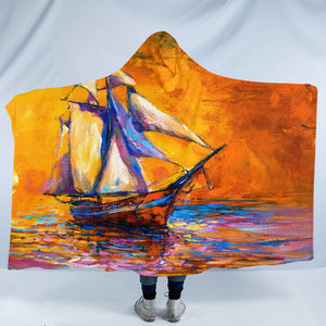 Sailing Ship SW2229 Hooded Blanket