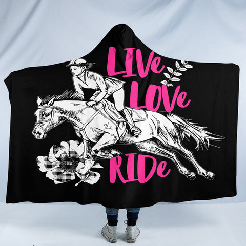 Image of Live Love Ride SW2403 Hooded Blanket