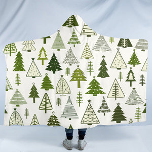 Pine Pattern SW2336 Hooded Blanket