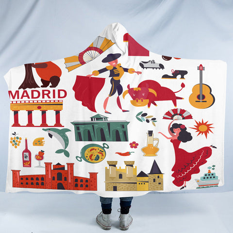 Image of Madrid SW1838 Hooded Blanket