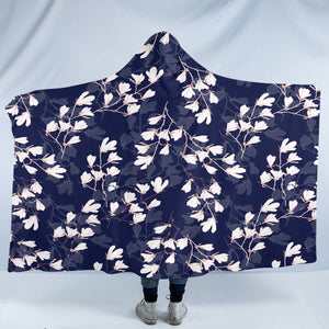 White Flower SW2241 Hooded Blanket