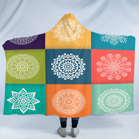 Image of Decorating Flower Designs SW1618 Hooded Blanket