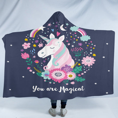Image of Magical Unicorn SW1848 Hooded Blanket