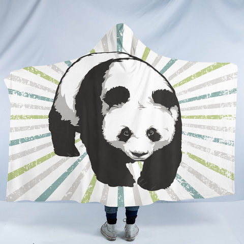 Image of Stocky Panda SW2478 Hooded Blanket