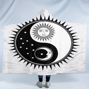 Bipolar Sun & Moon SW2473 Hooded Blanket