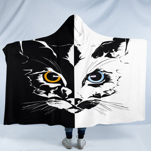 Contrast Cat SW2405 Hooded Blanket