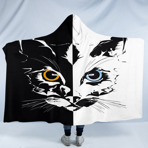Image of Contrast Cat SW2405 Hooded Blanket