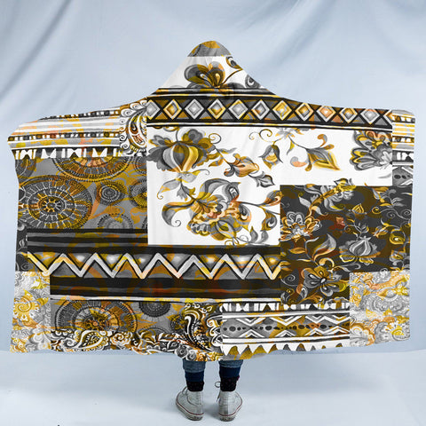 Image of Antique Decoration Pattern SW2326 Hooded Blanket