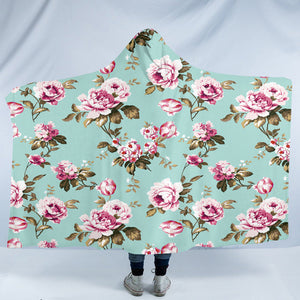 Pink Roses SW2242 Hooded Blanket