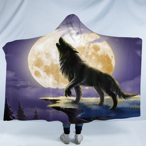 Moon Wolf SW2031 Hooded Blanket