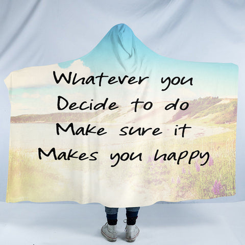 Image of Life Quote SW2056 Hooded Blanket