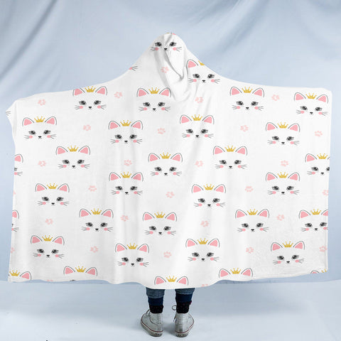 Image of Kitty Cats SW2318 Hooded Blanket