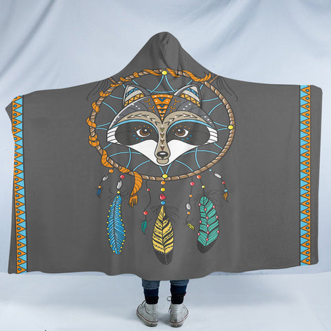 Image of Racoon Dream Catcher SW2376 Hooded Blanket