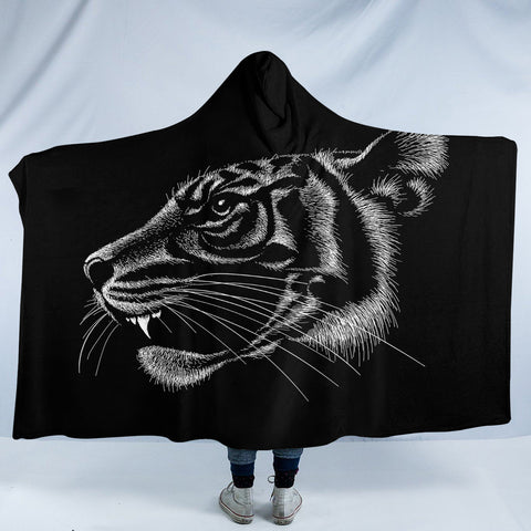 Image of Tiger Shade SW1661 Hooded Blanket