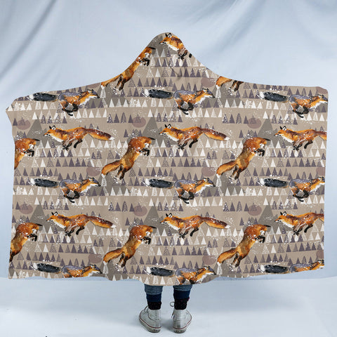 Image of Foxy Leap SW2424 Hooded Blanket