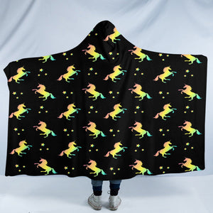 Prancing Unicorn SW1849 Hooded Blanket