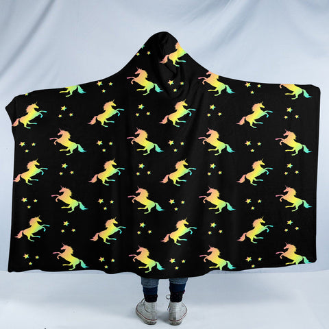 Image of Prancing Unicorn SW1849 Hooded Blanket