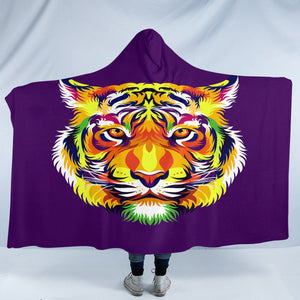 Colored Tiger SW2049 Hooded Blanket