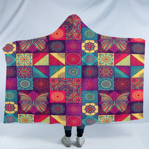 Image of Butterfly Boxes SW2033 Hooded Blanket