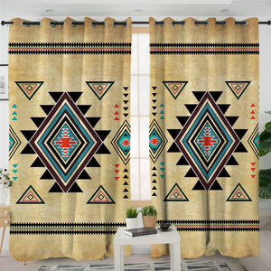 Native American Style Themed 2 Panel Curtains