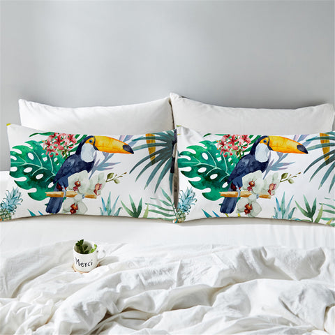 Image of Tucan Tropical Pillowcase