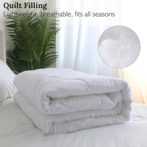 Image of Flamingo Feast 3 Pcs Quilted Comforter Set - Beddingify