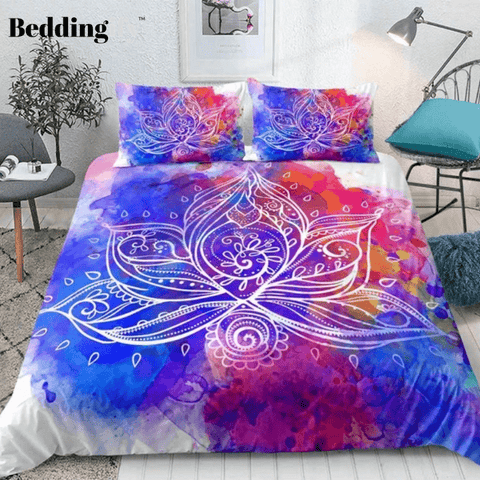 Image of Bohemian Flower Pattern Bedding Set - Beddingify