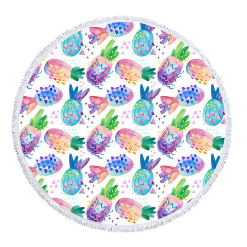 Image of Pina Colorada Round Towel Set - Beddingify