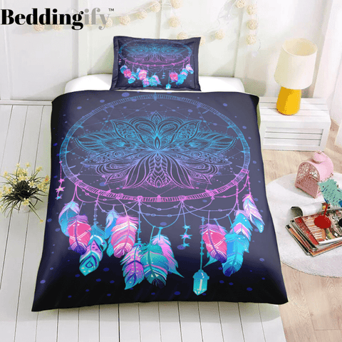 Image of Purple Dreamcatcher Bedding Set - Beddingify