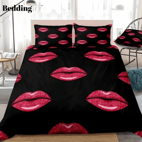 Image of Sexy Red Lips Collection Bedding set - Beddingify