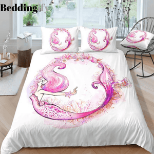 Pink Mermaid Bedding Set - Beddingify