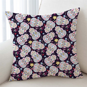 Cartoon Skull Pattern Cushion Cover - Beddingify