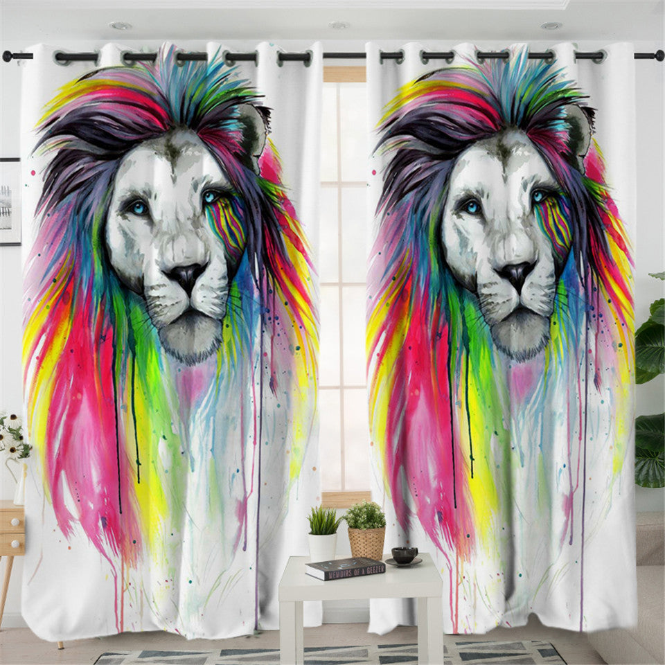 Colorblend Lion 2 Panel Curtains