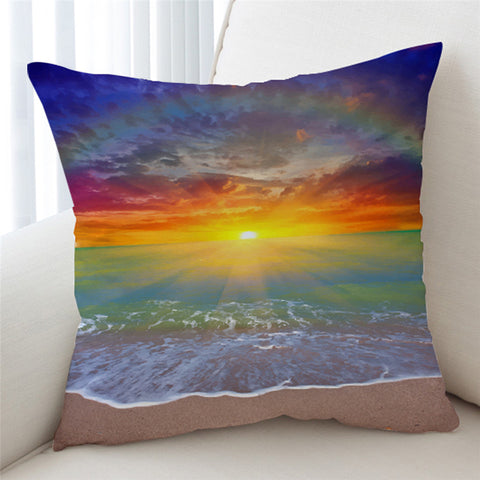 Image of Sunrise Rainbow Cushion Cover - Beddingify