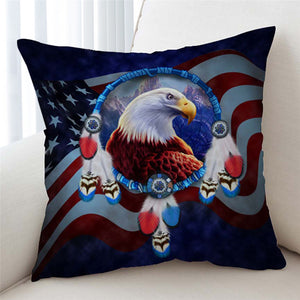 Bald Eagle American Themed Cushion Cover - Beddingify