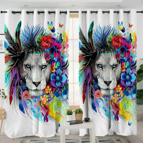Image of Warchief Lioness 2 Panel Curtains