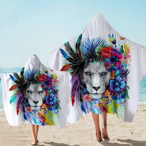 Image of The Original Lion Vibes Hooded Towel - Beddingify