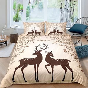 In Love Sika Deers Bedding Set