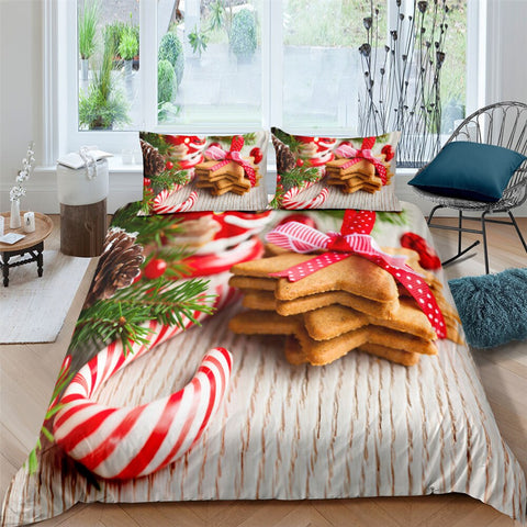 Image of Xmas Star Cookie Bedding Set